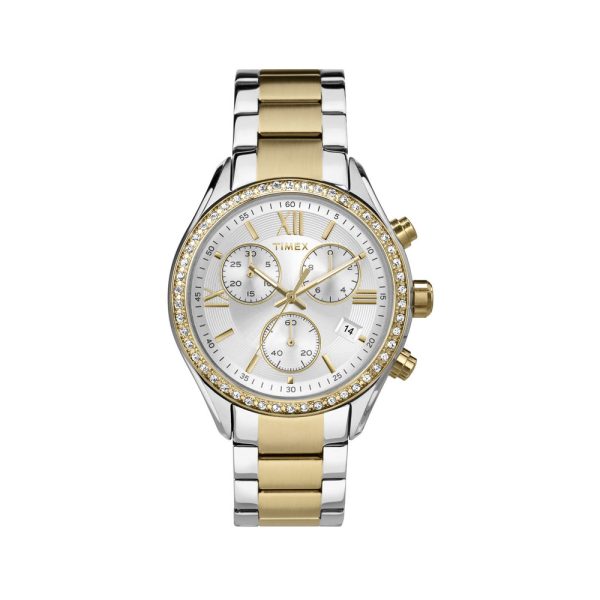 Timex Orologio Donna Cronografo in Acciaio TW2P67000