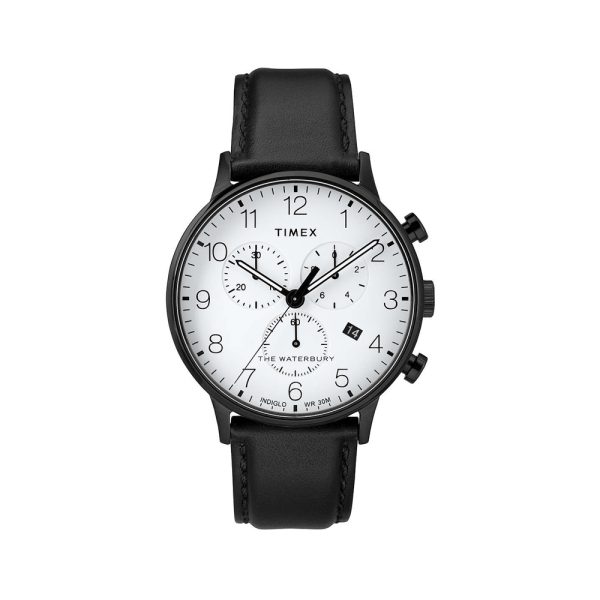 Timex Orologio Uomo Cronografo con Cinturino in Pelle TW2R72300