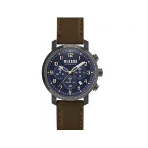 Versace Orologio Uomo Cronografo con Cinturino in Pelle S70030016