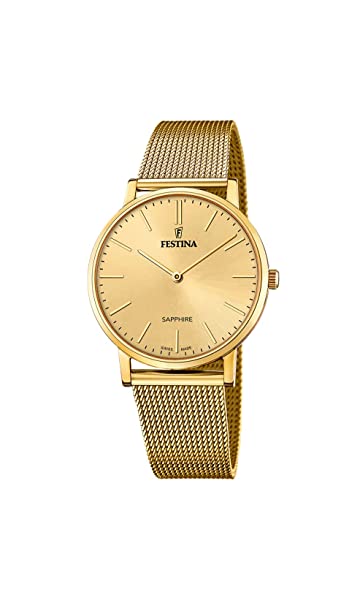 Festina Orologio Analogico Uomo – F20252-1 – Cinturino Acciaio Inox – Impermeabile 3 BAR